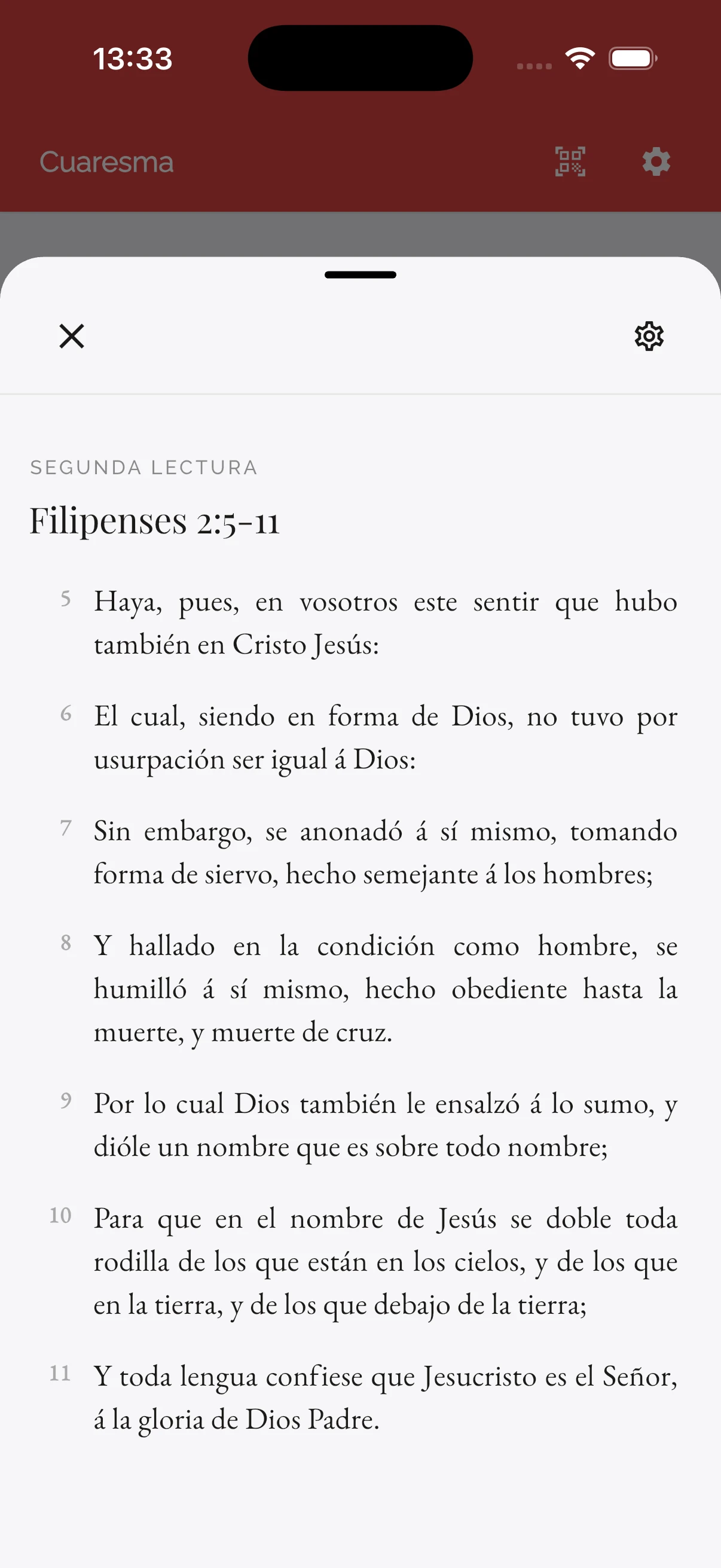 Escritura en una vista cómoda para leer