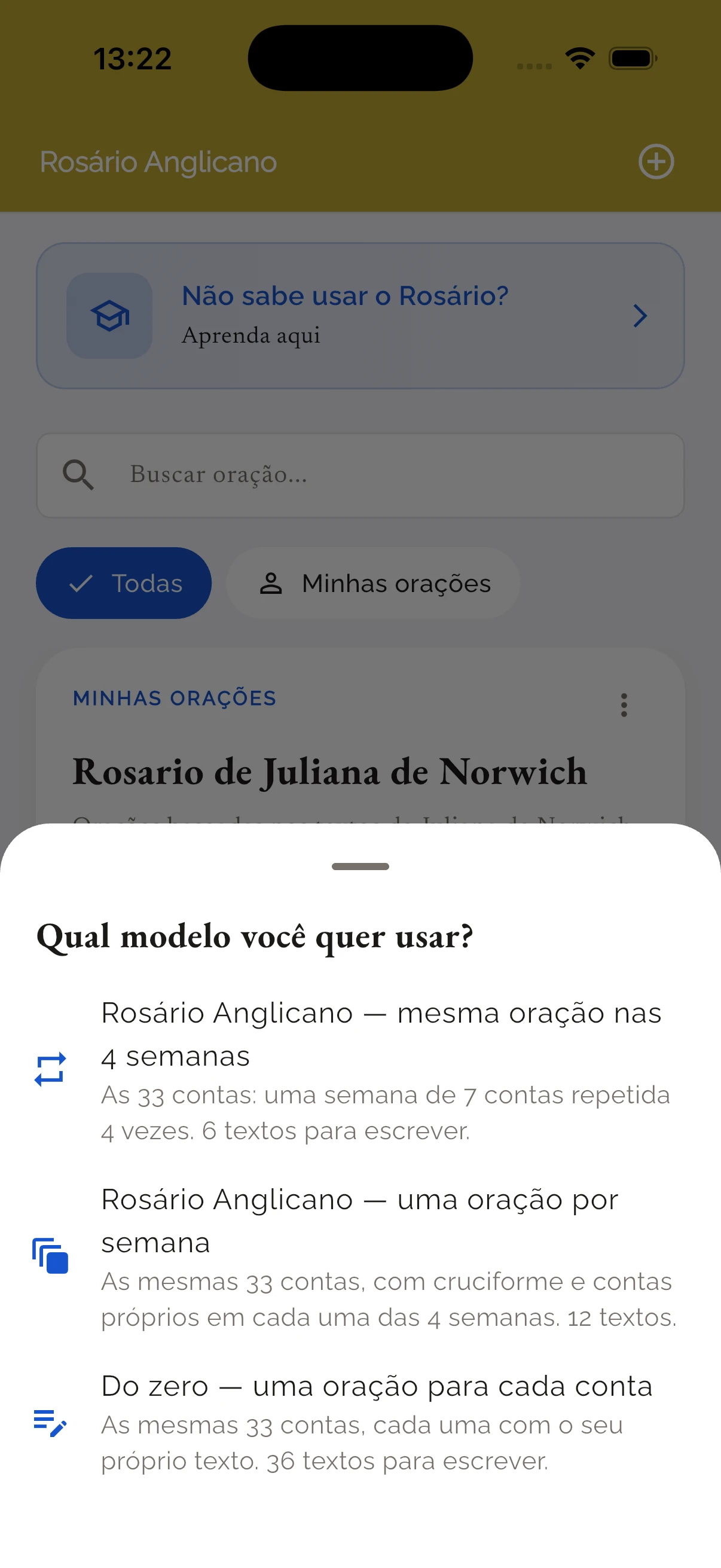 Rosário personalizado com as suas próprias orações